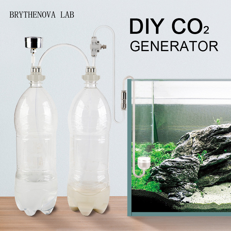 Aquarium Plant No Co2 - Generatore di CO2 per Acquario, Kit