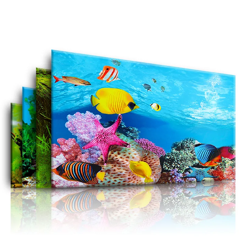 Aquarium Plant Design - Sfondo per acquario Adesivo 3D Poster