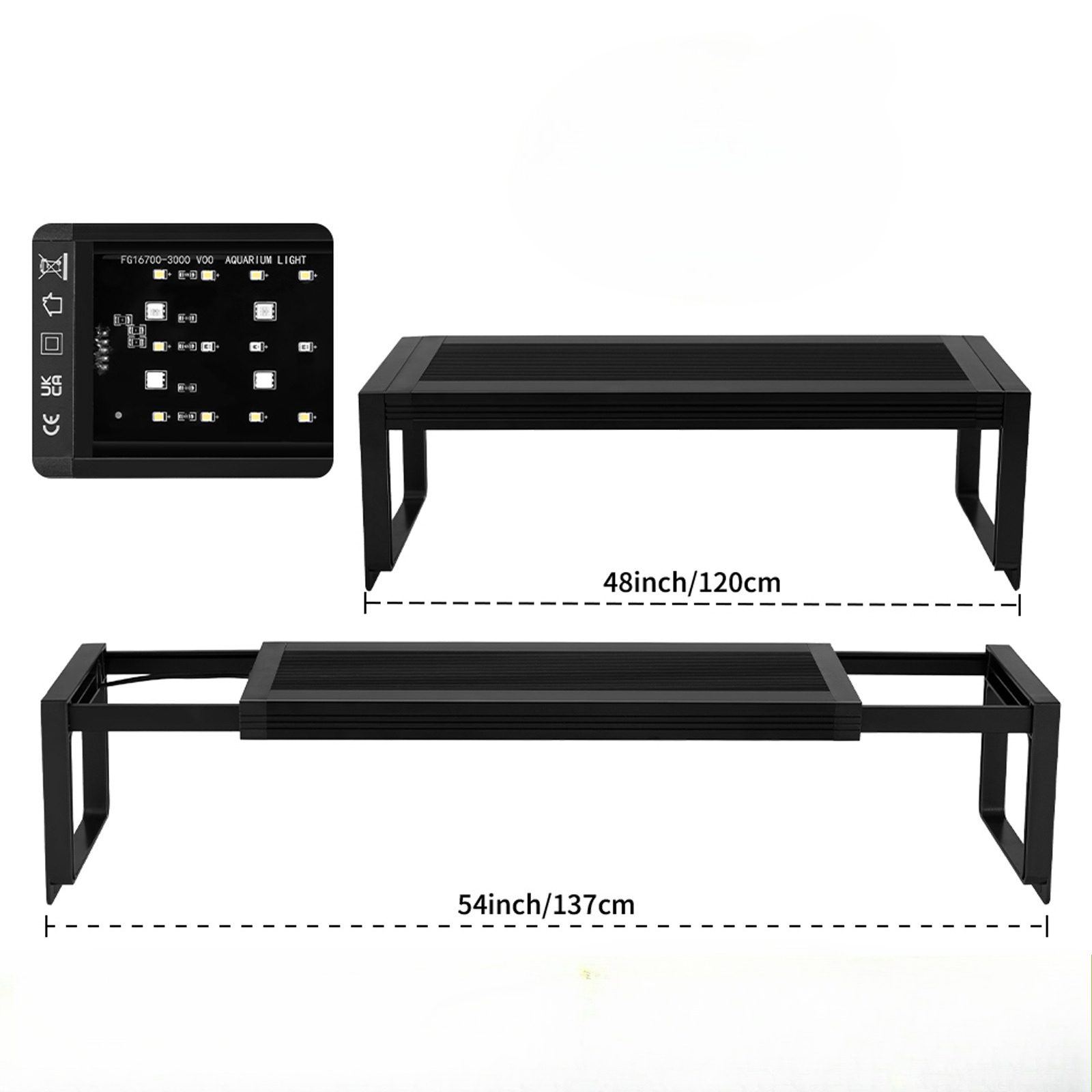 Planted Aquarium Hanging Light - Lampada LED a Sospensione per Acquario