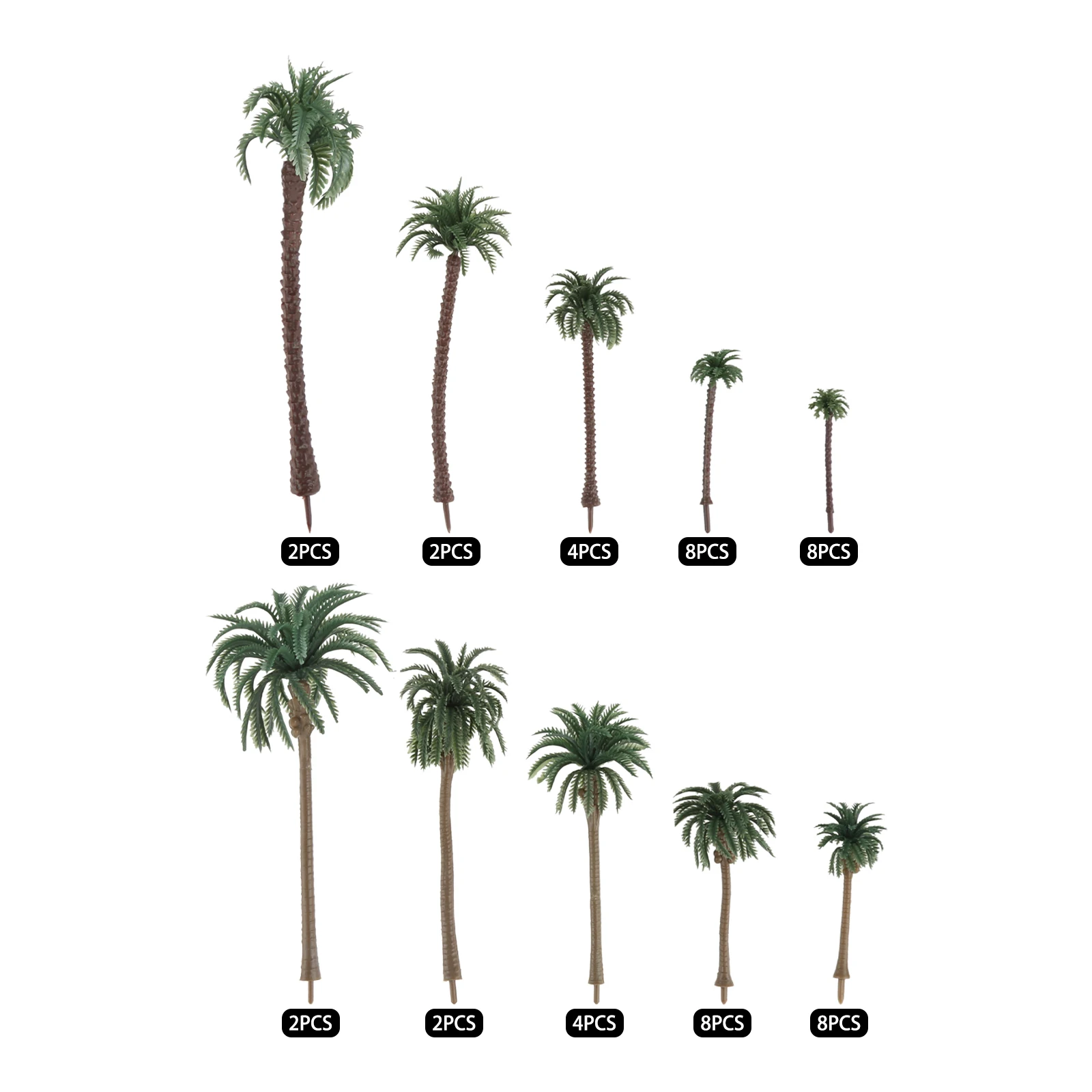 Planted Aquarium Models - 48 pezzi di plastica palmera in
