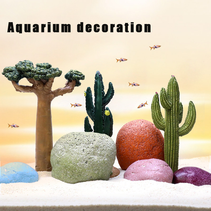 Planted Aquarium Models - Decorazione per acquario Modelli di cactus
